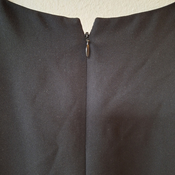 NWT Talbots Womens Short/Cap Sleeve Knee-length Zip Black Dress Size 16 - Picture 7 of 8